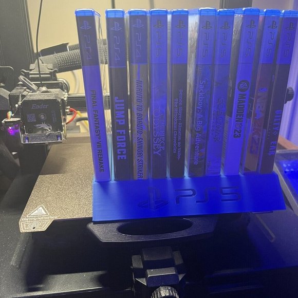 PlayStation 5 game case stand / holder with ps5 logo - Picture 6 of 7